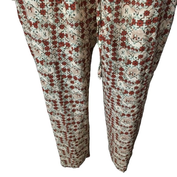 Symmetry Kaleidoscope Geometric Flowy 100% Cotton Jumpsuit Nwt - Picture 4 of 15